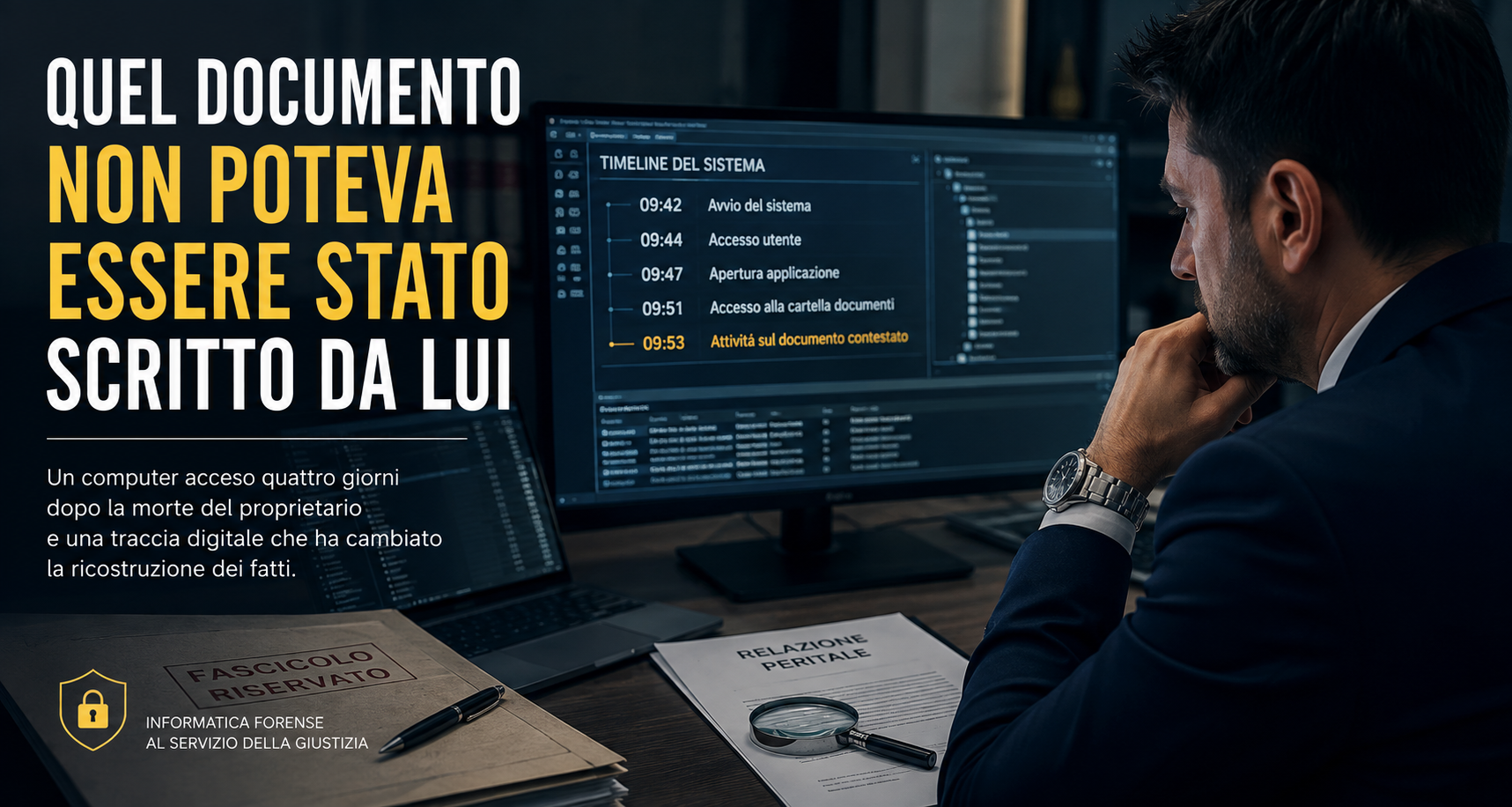 Quel documento non poteva essere stato scritto da lui